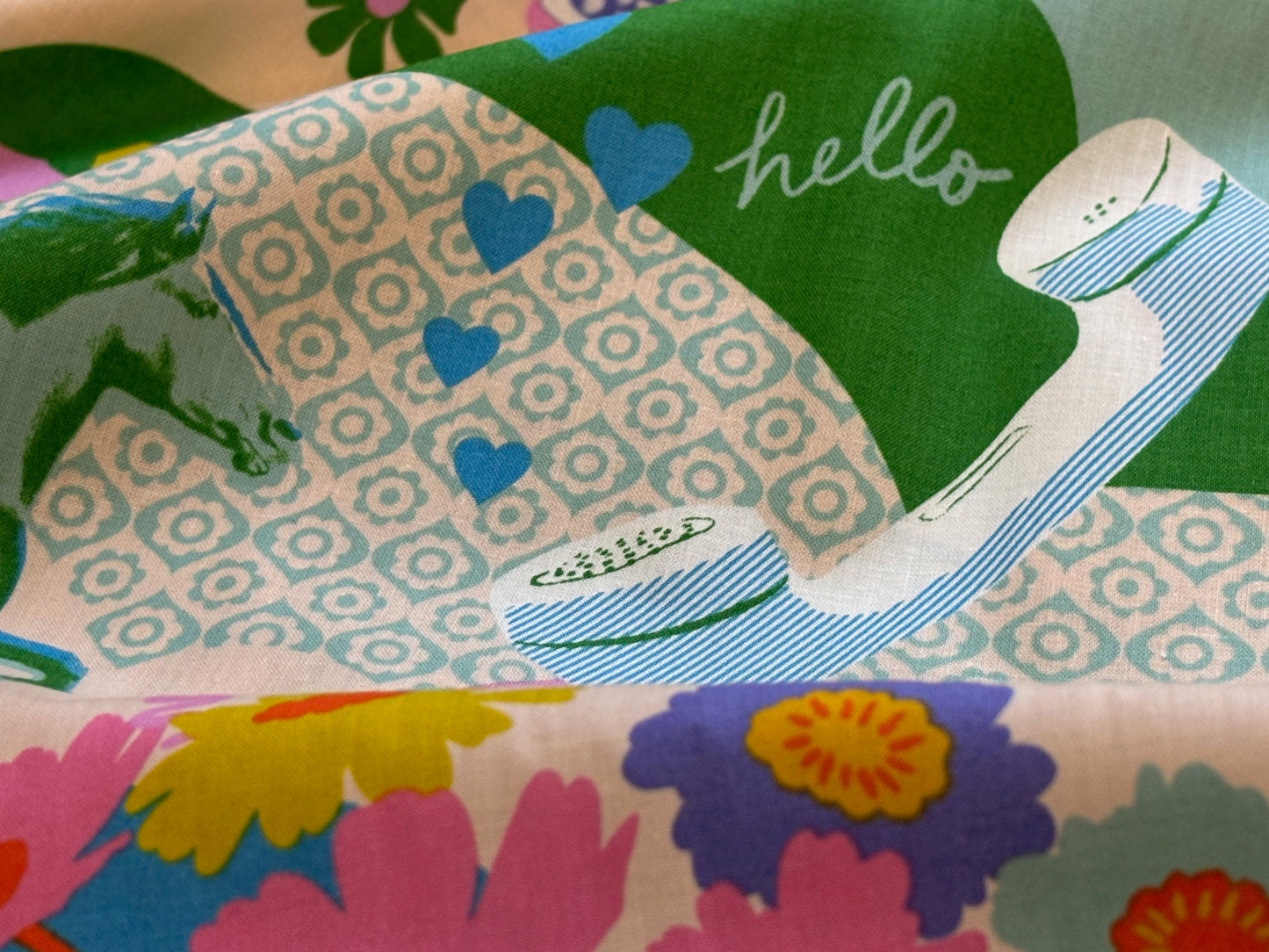 Baumwollstoff Best day ever