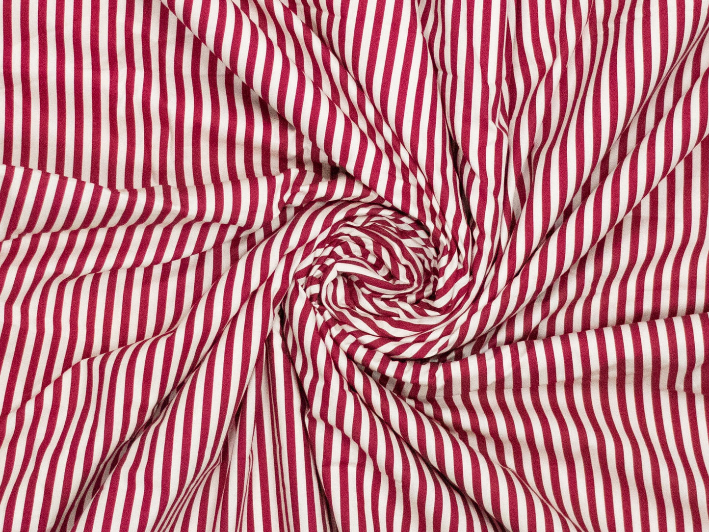 Baumwollstoff Weinrot gestreift