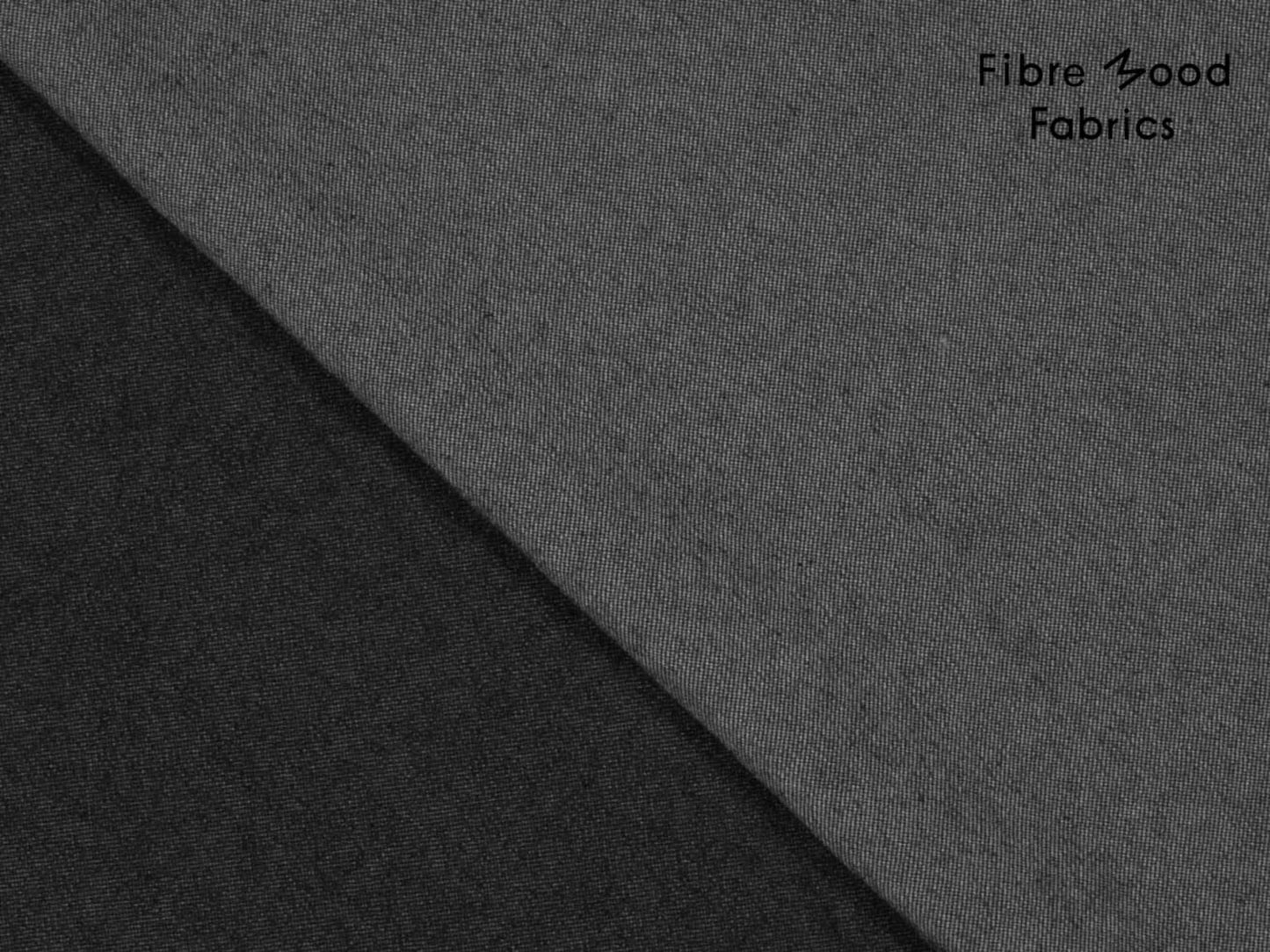 Jeansstoff Dunkelgrau Fibre Mood