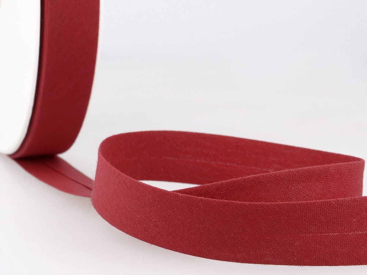 Schrägband 20 mm Weinrot 171