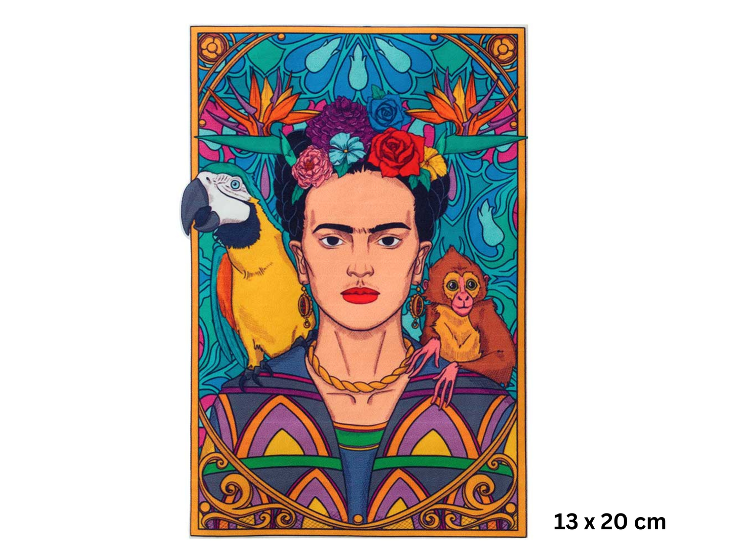 Frida Kahlo Großes Bügelbild/Applikation