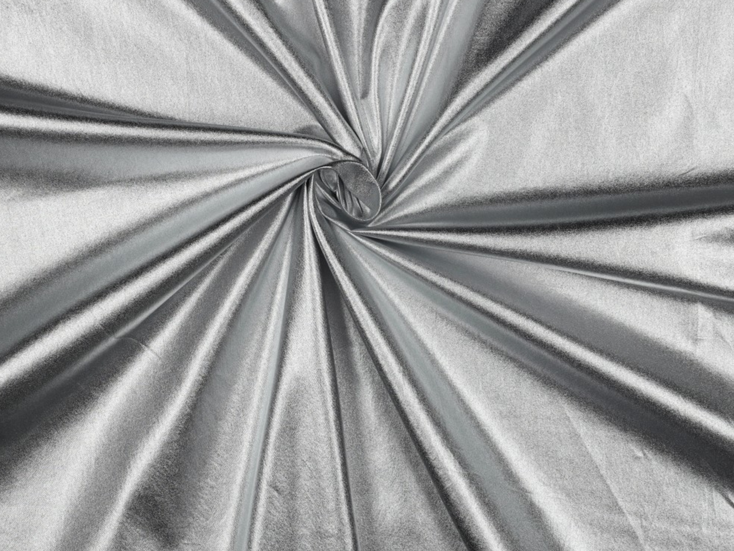 Baumwollstoff Metallic Silber