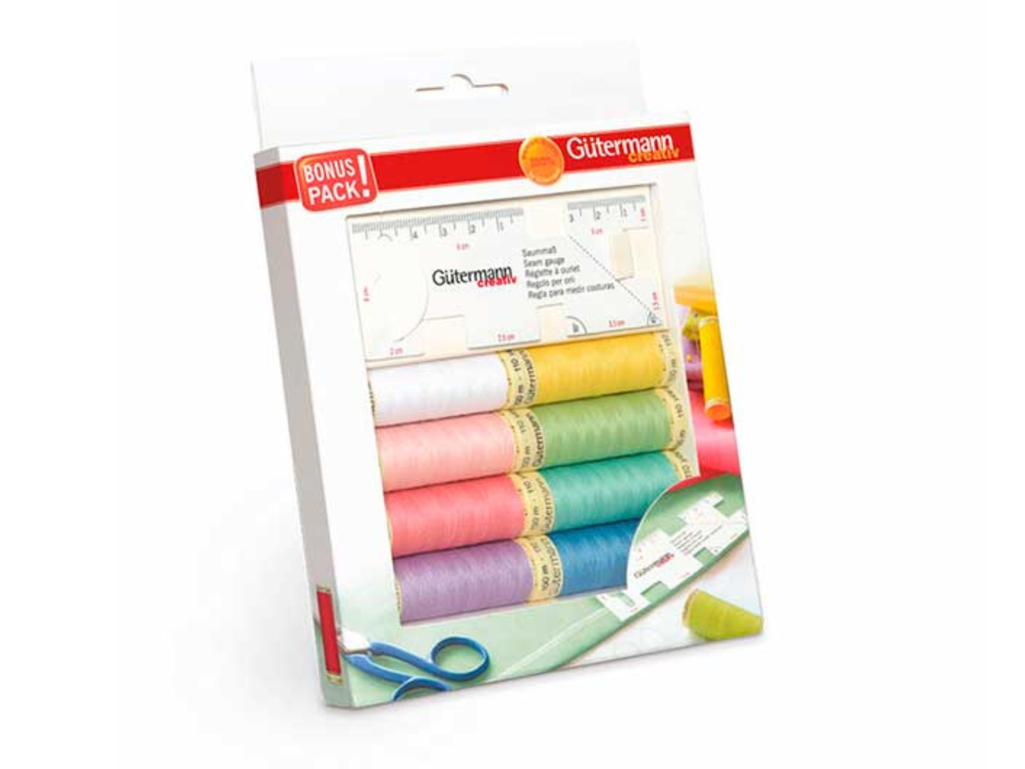 Gütermann Nähfaden-Set Candy Colours/Saummaß Value Pack