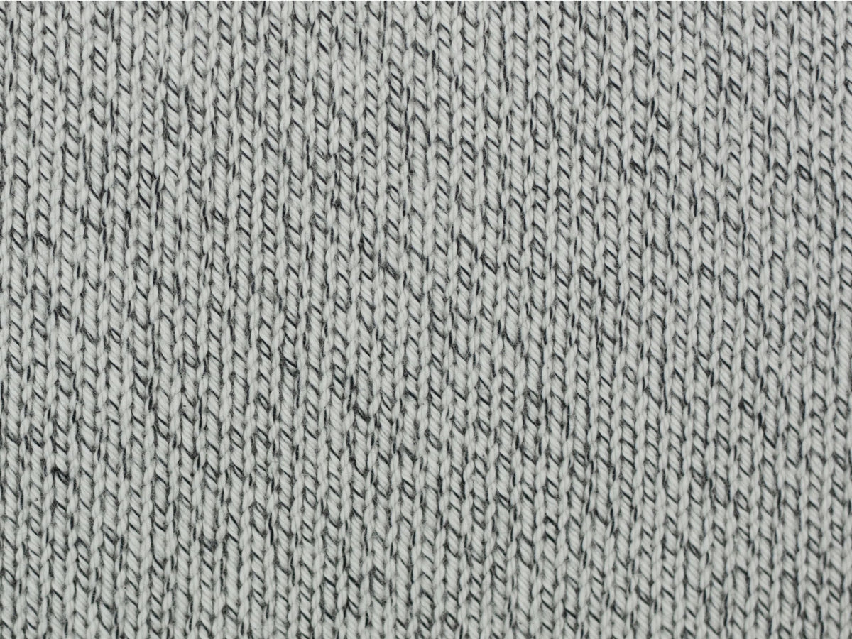 Baumwollstrickstoff Melange Dunkelgrün/Naturweiß