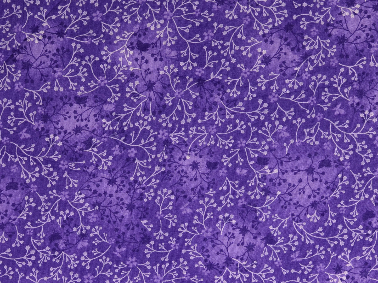 Baumwollstoff Lila Floral