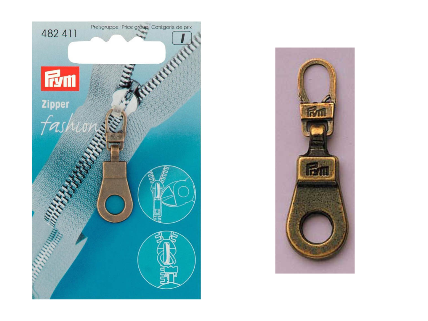 Prym Fashion-Zipper Öse Altmessing