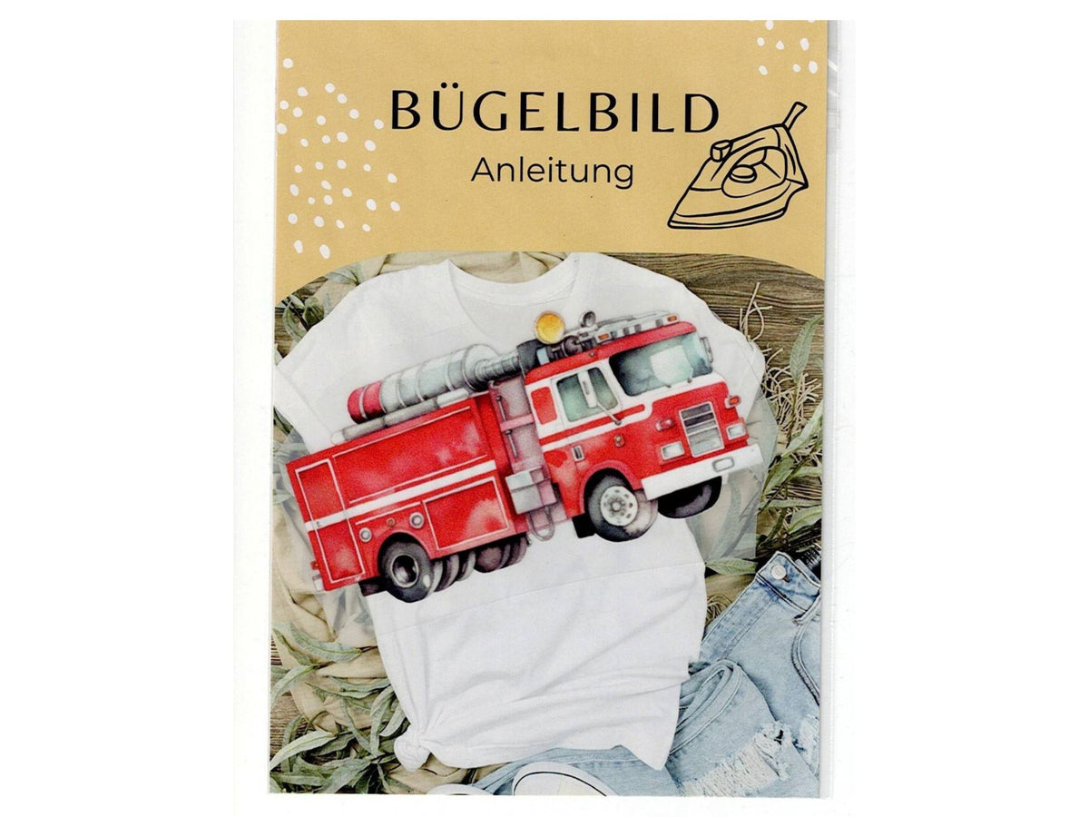 Großes Bügelbild Feuerwehr