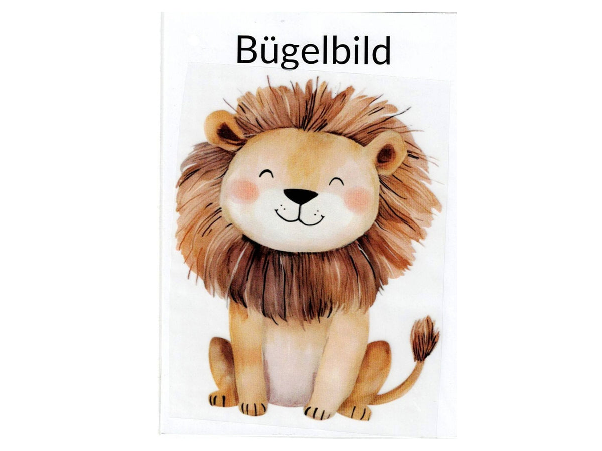 Großes Bügelbild Löwe
