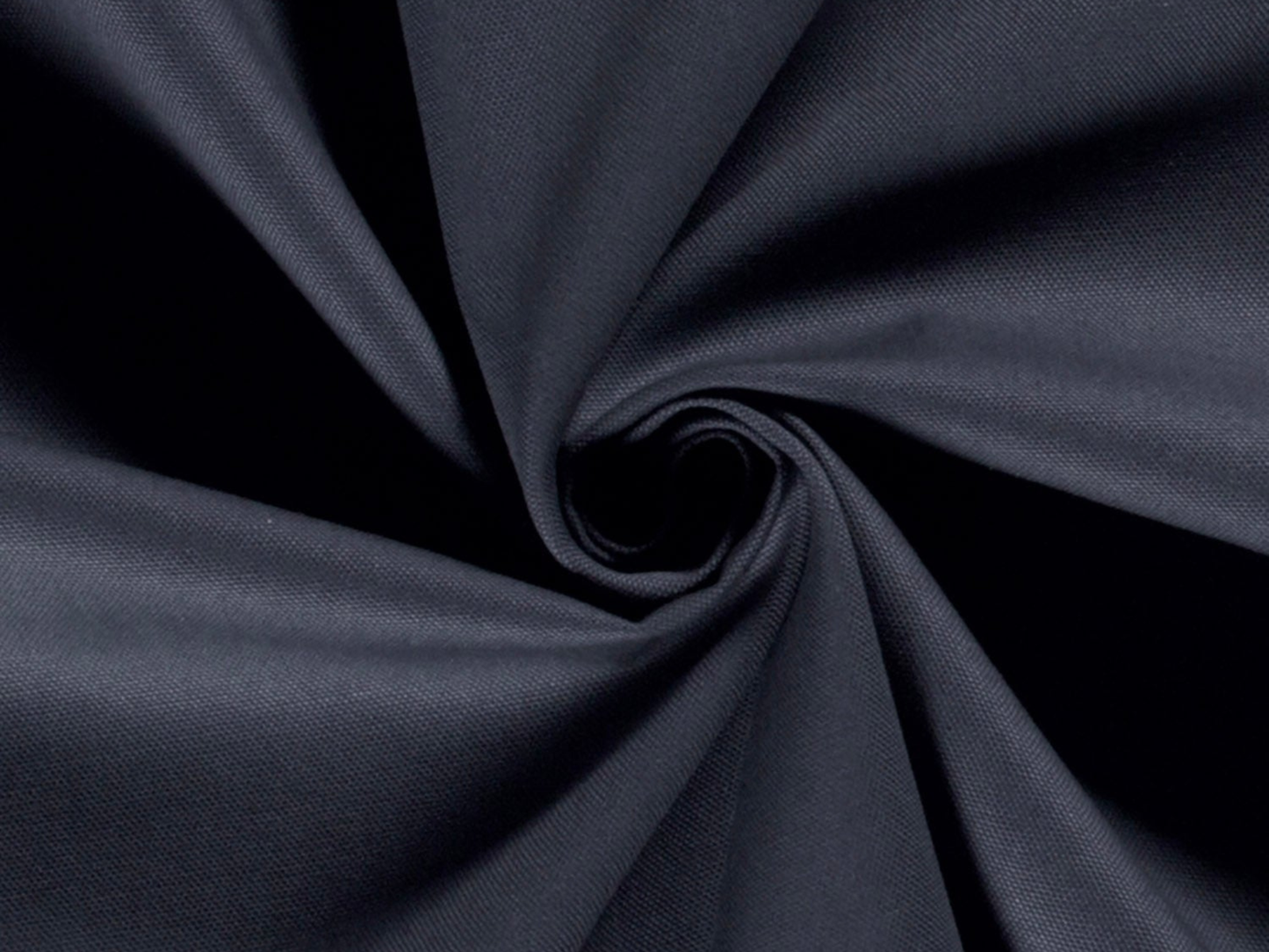Dekostoff Uni Dunkelblau Canvas