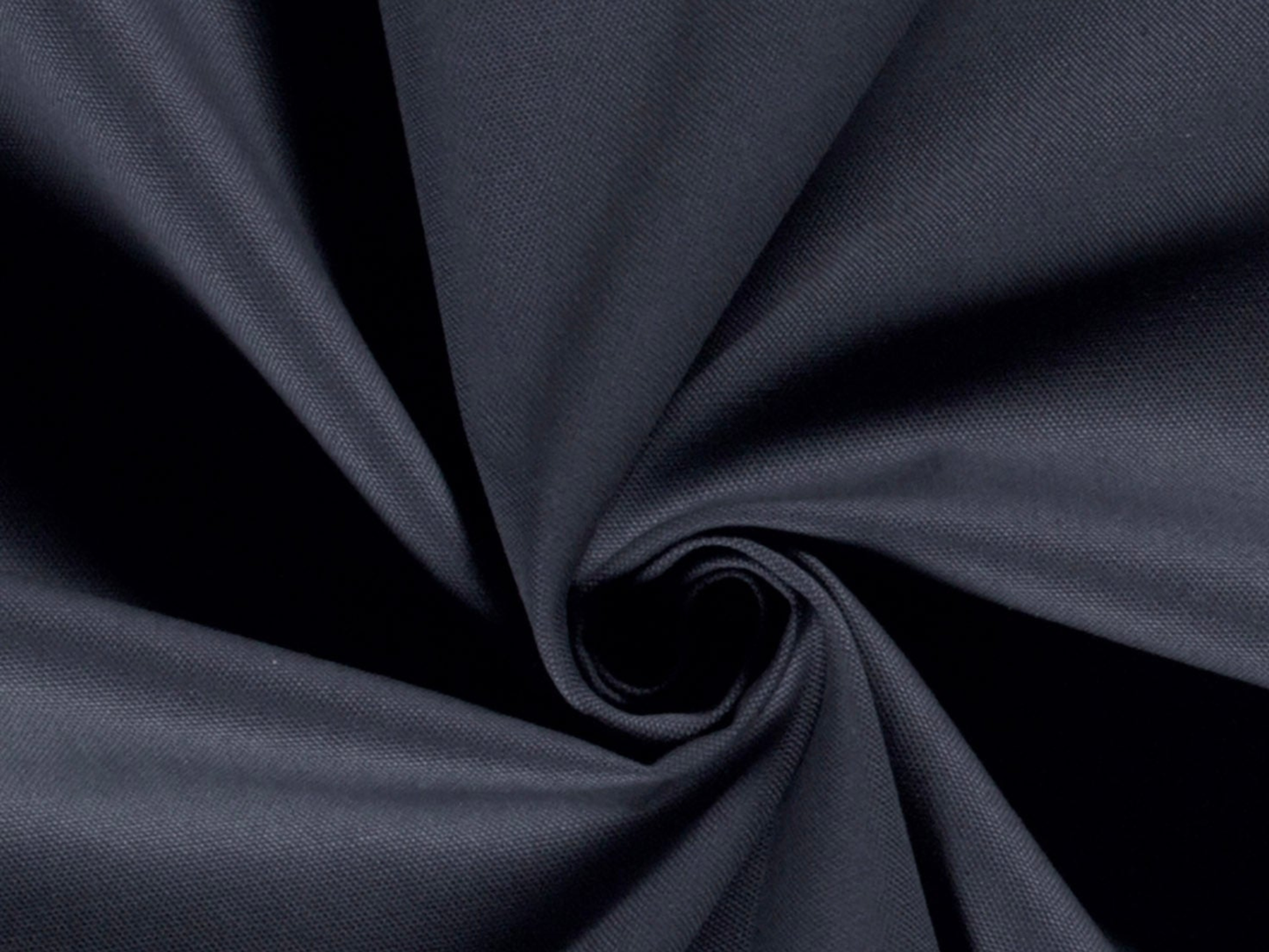 Dekostoff Uni Dunkles Blaugrau Canvas Robust