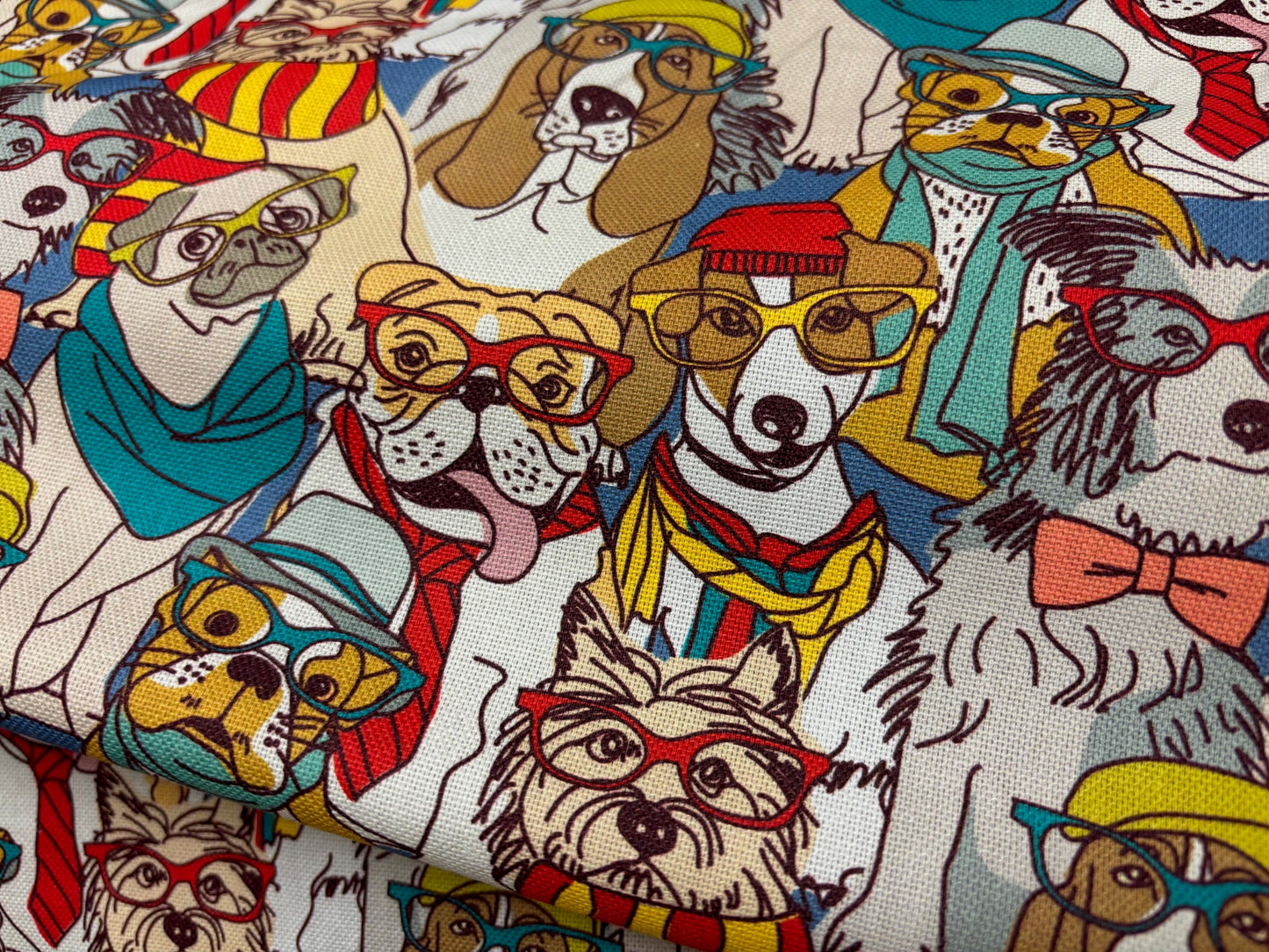 Canvas Doggy Dog Bunte Hunde