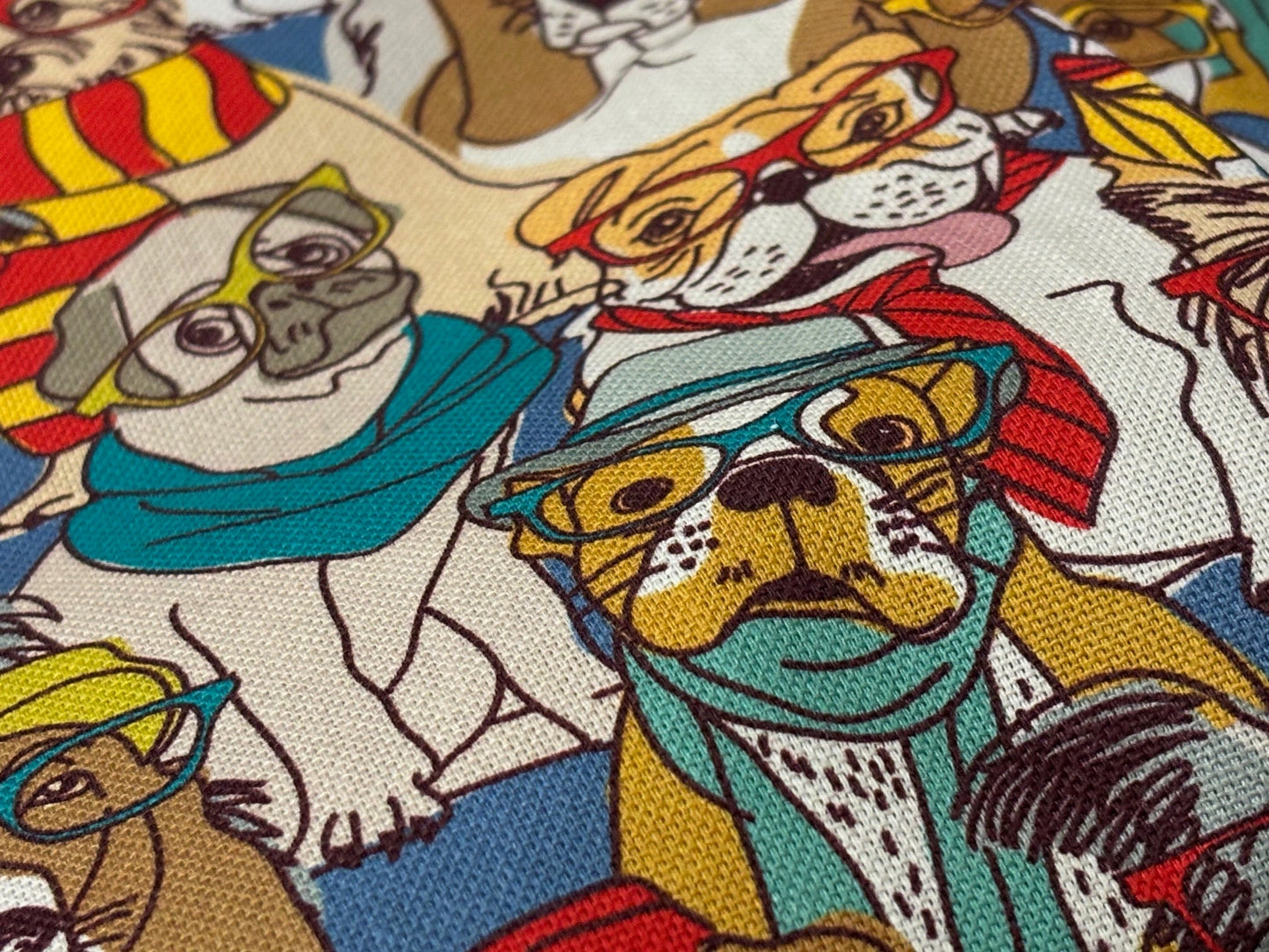 Canvas Doggy Dog Bunte Hunde