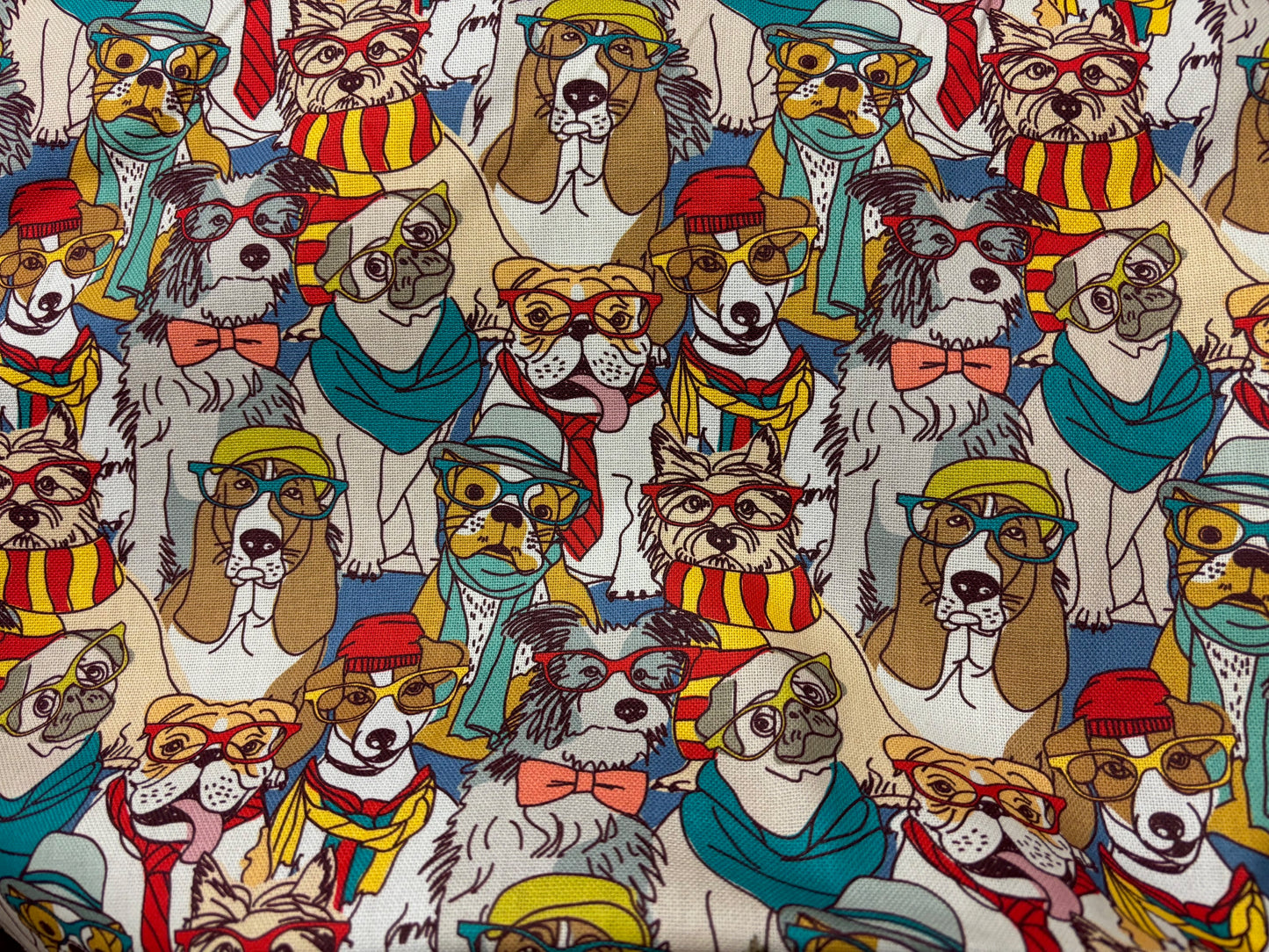 Canvas Doggy Dog Bunte Hunde