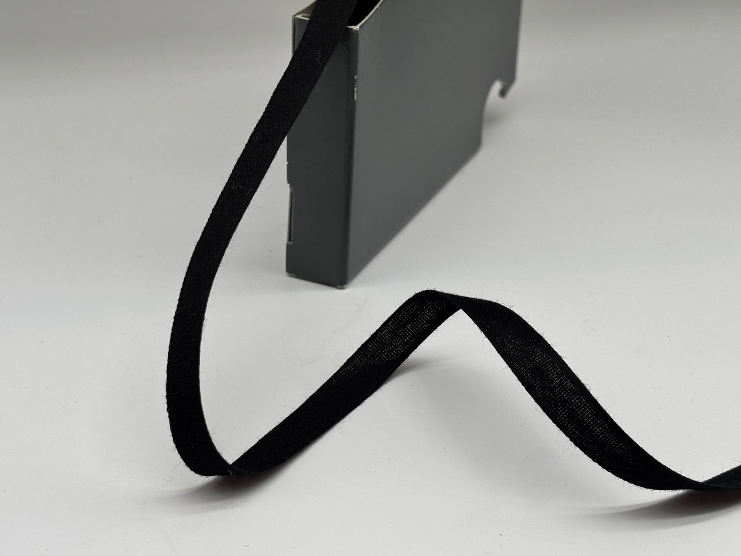 Baumwollband 10 mm Schwarz