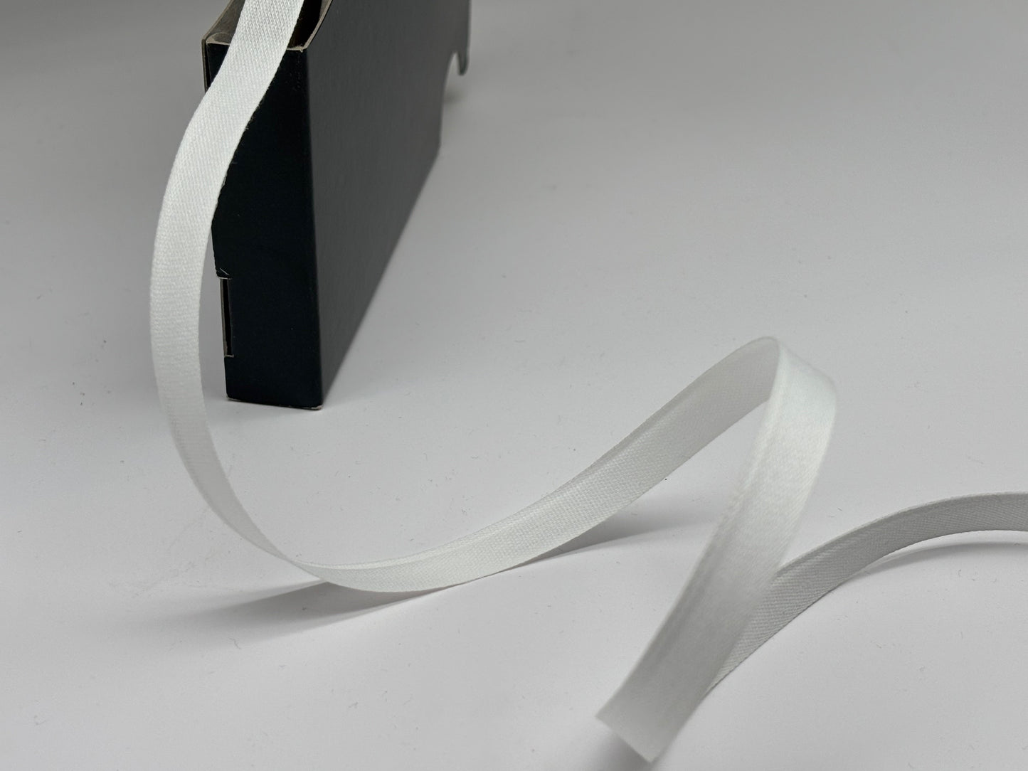 Baumwollband 10 mm Weiß