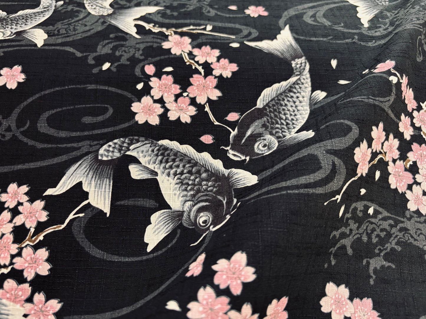 Canvas Black Koi KOKKA