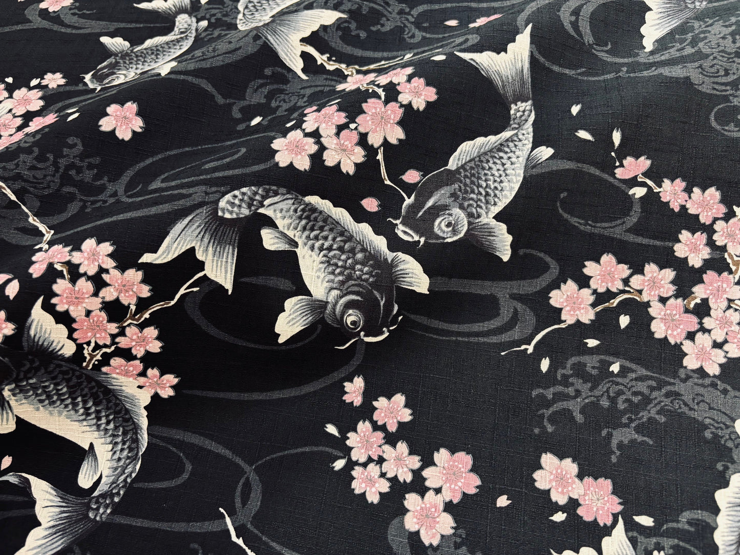 Canvas Black Koi KOKKA