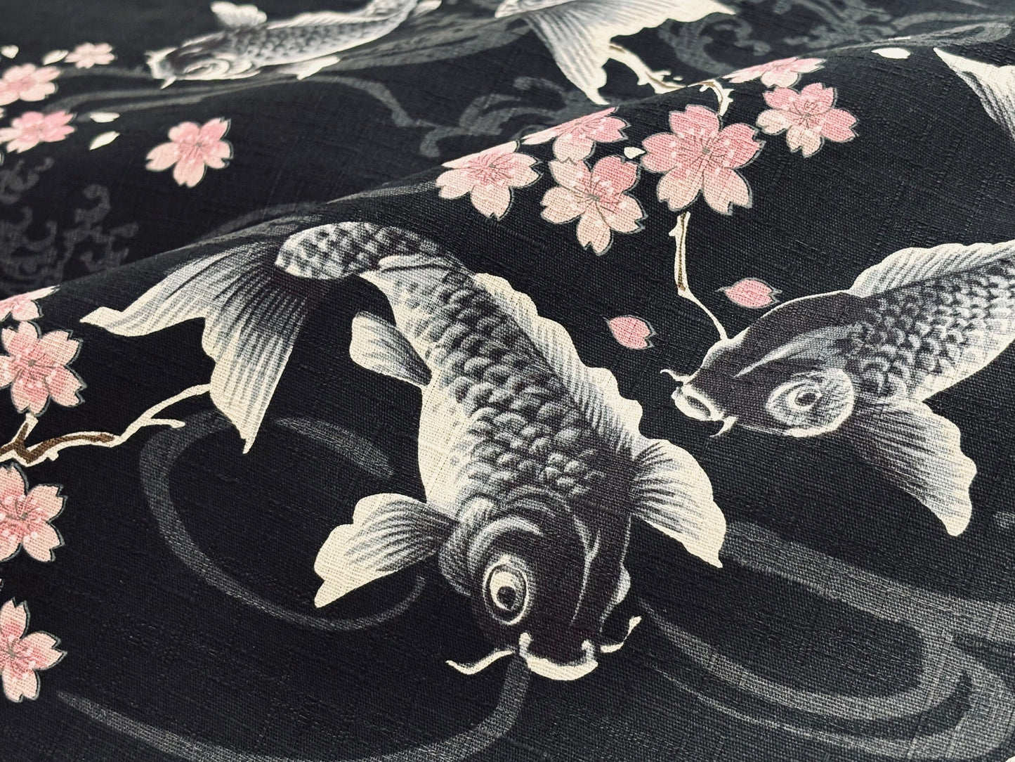 Canvas Black Koi KOKKA