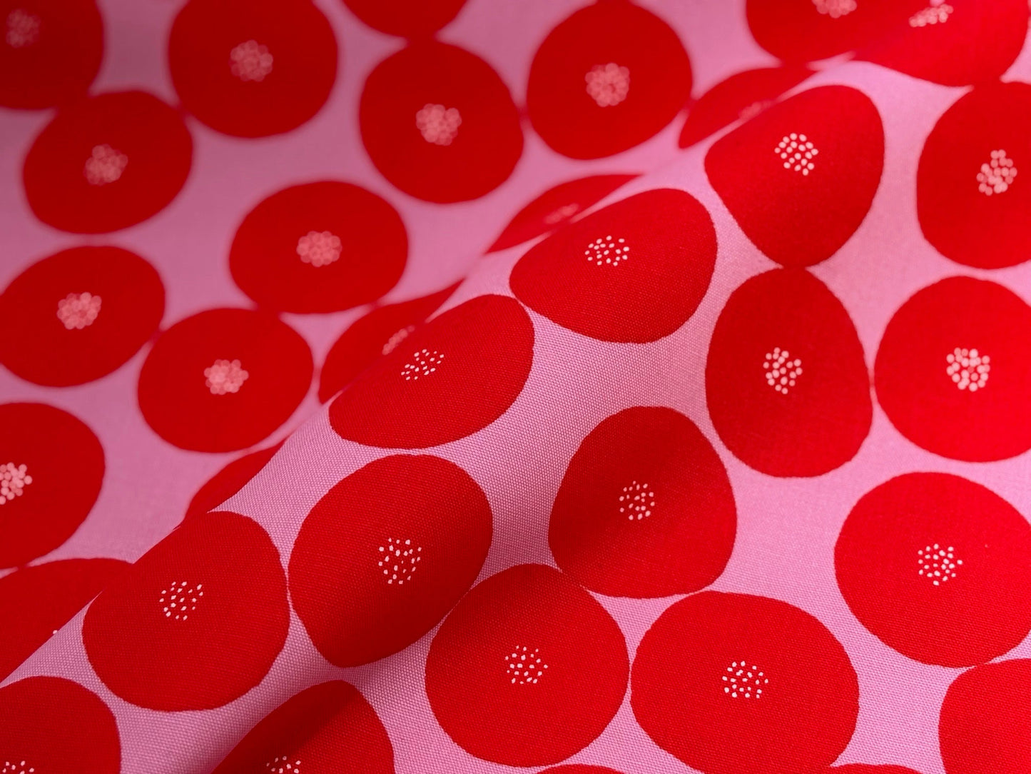 Canvas Große Tupfen Muddy Works Pink