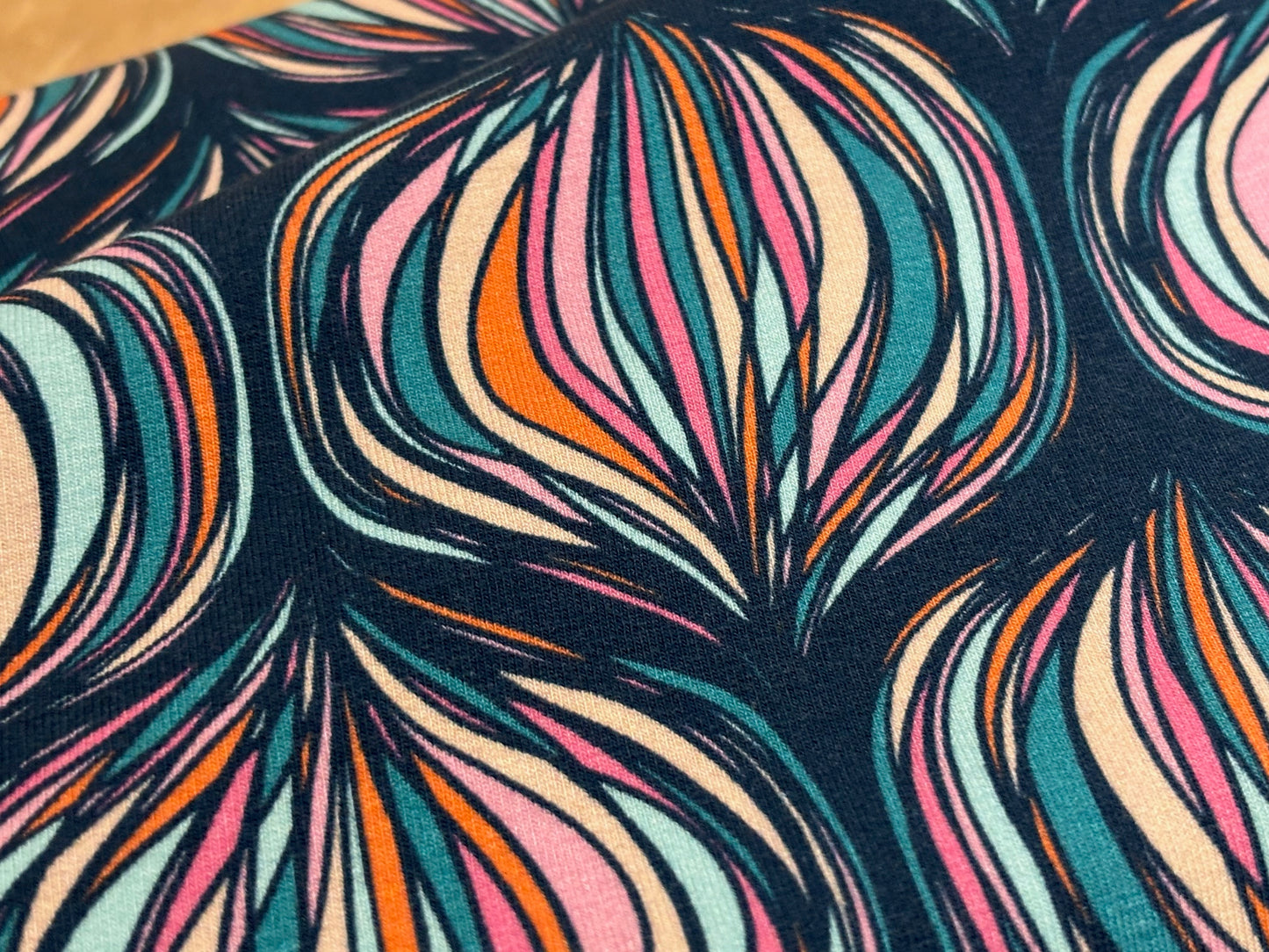 French Terry Buntes Zwiebelmuster Joy Collection by Meluma