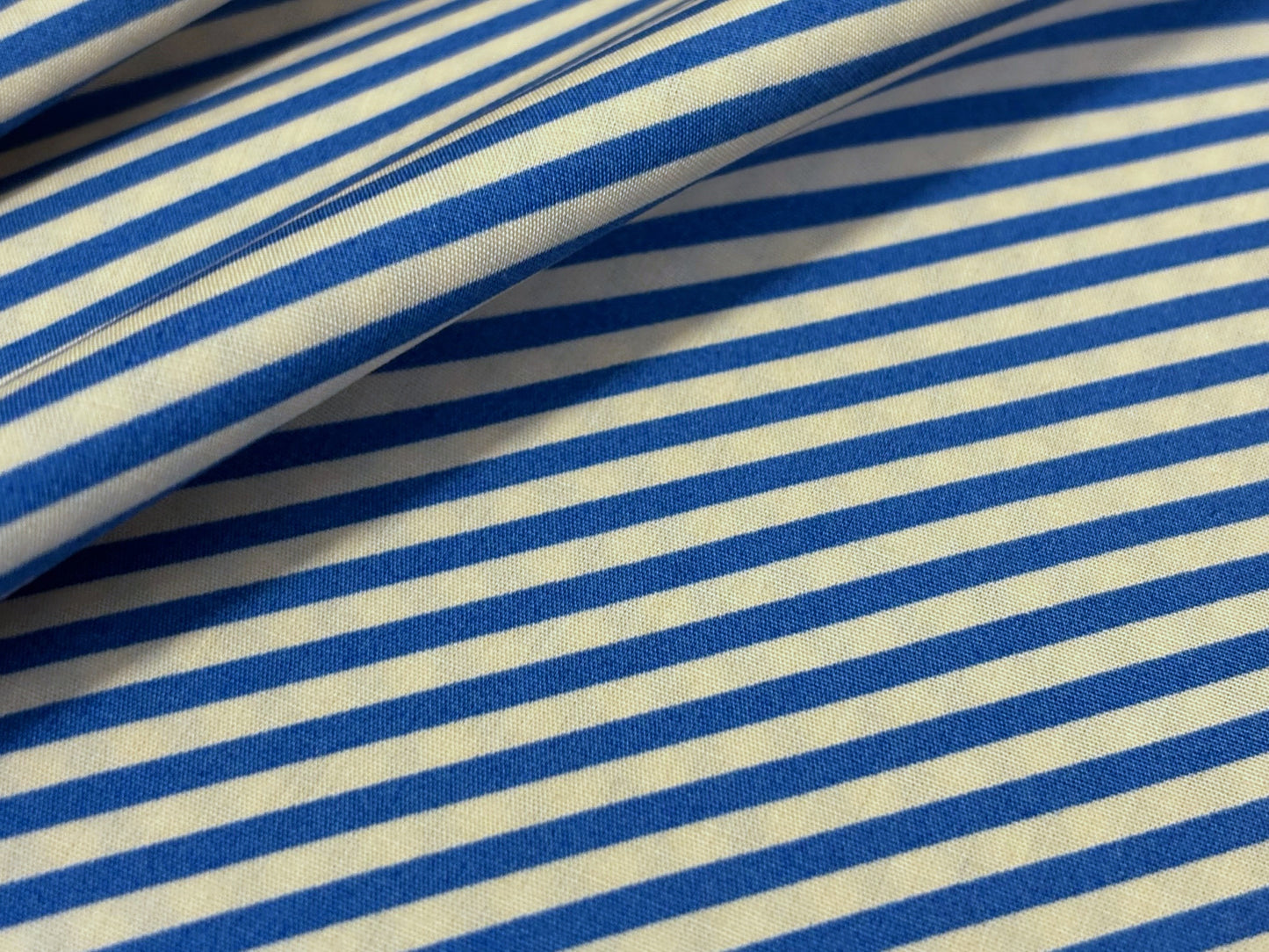 Baumwollstoff Quergestreift Blau Art Gallery Fabrics