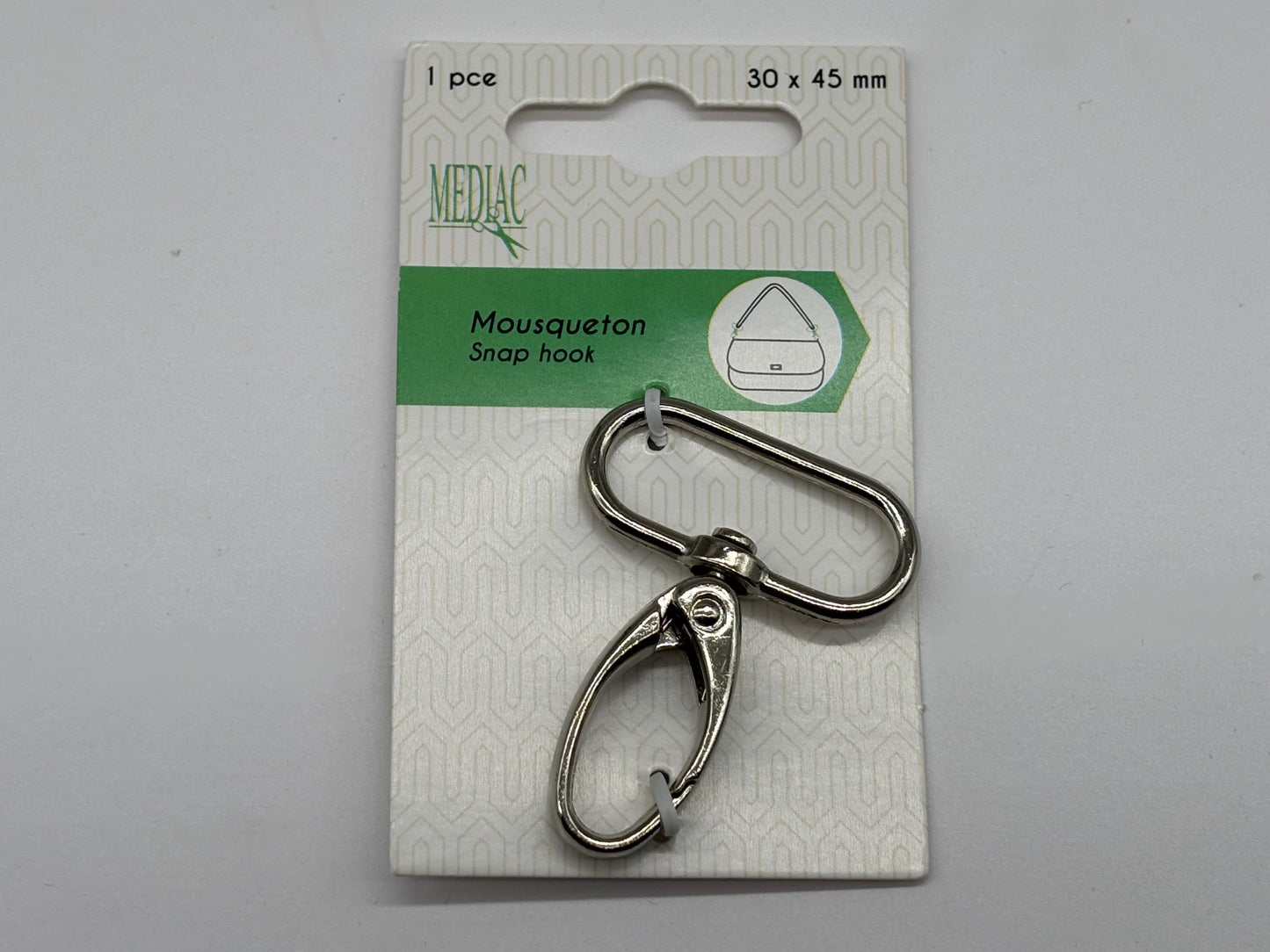 Karabiner 30 mm Silber 1 Stück