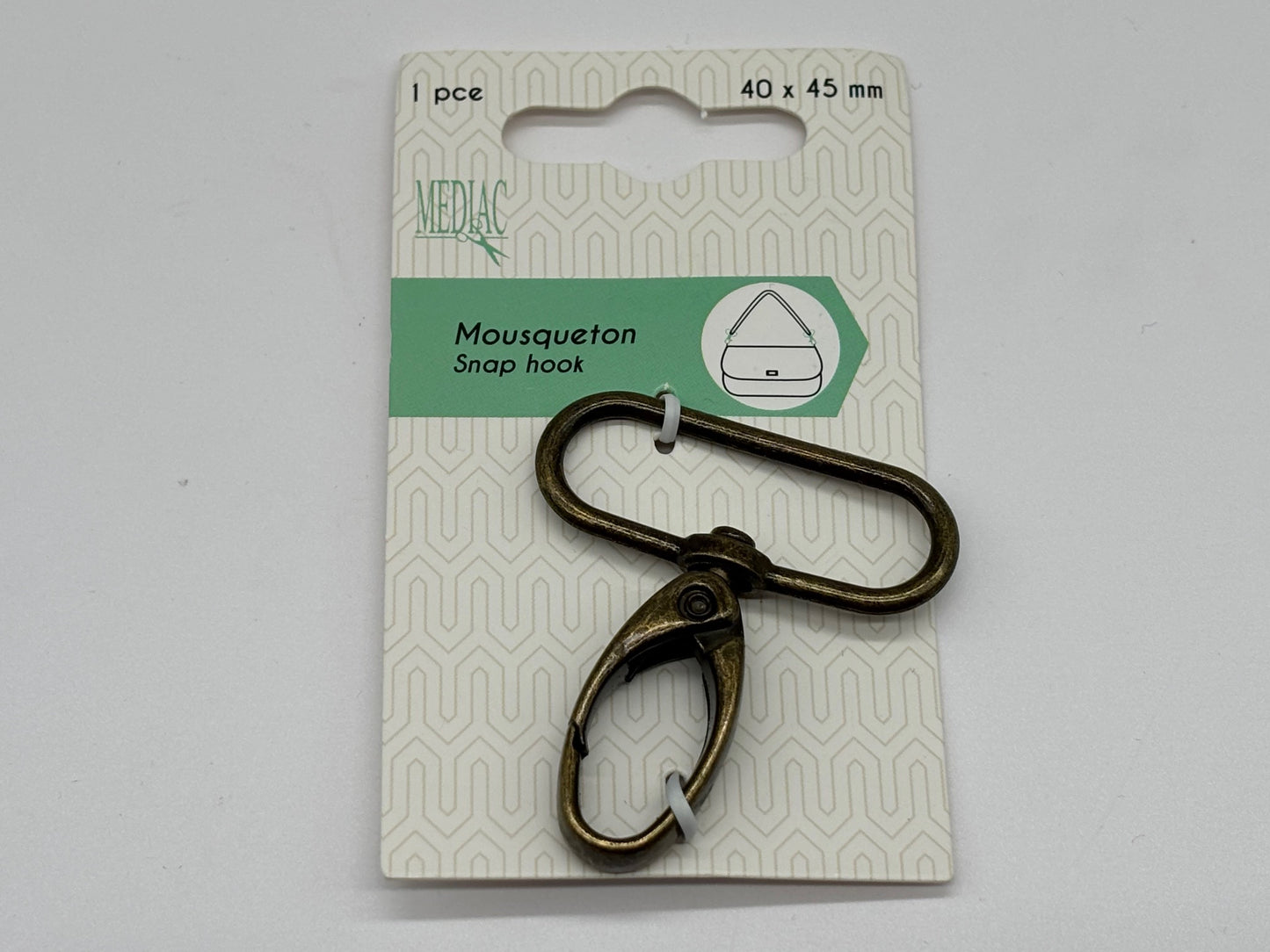 Karabiner 40 mm Altgold 1 Stück