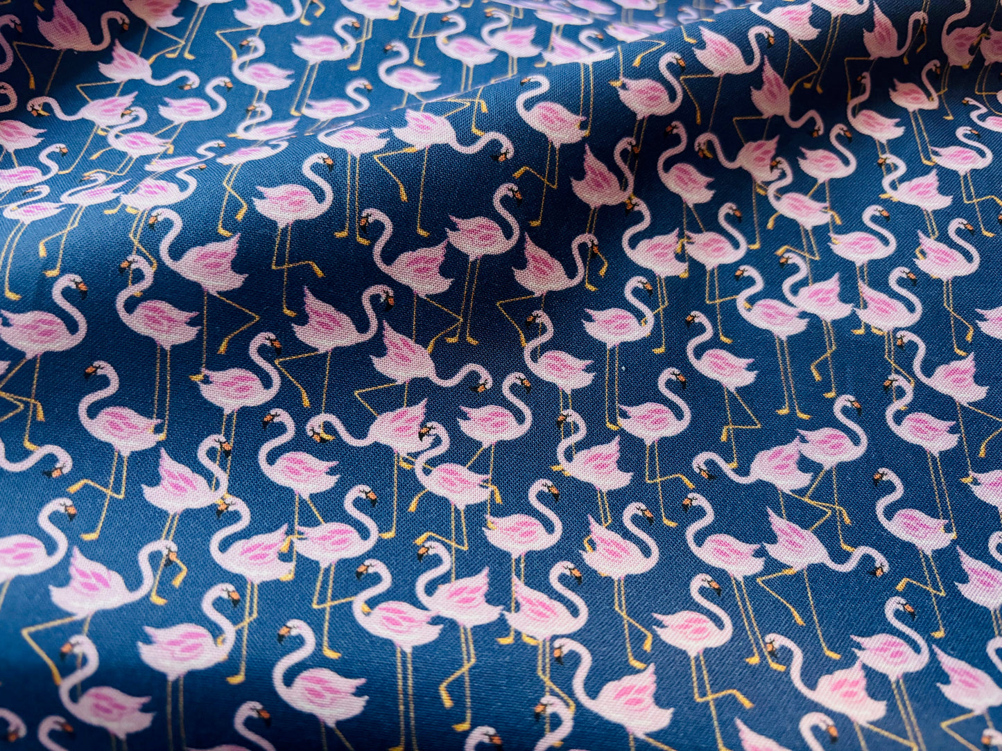 Baumwollstoff Kleine Flamingos Dear Stella