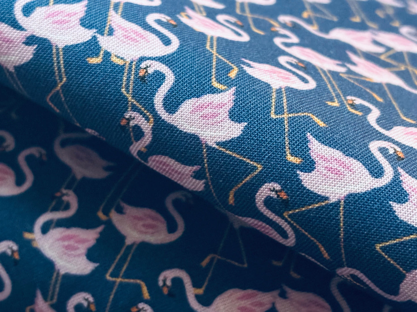 Baumwollstoff Kleine Flamingos Dear Stella