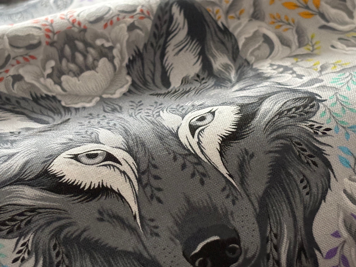 Baumwollstoff Graywork Wolf Tula Pink