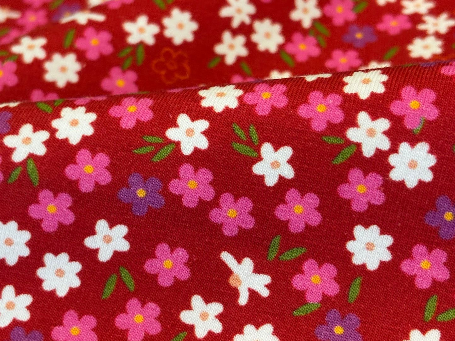 Jersey Streublümchen Rot Avalana