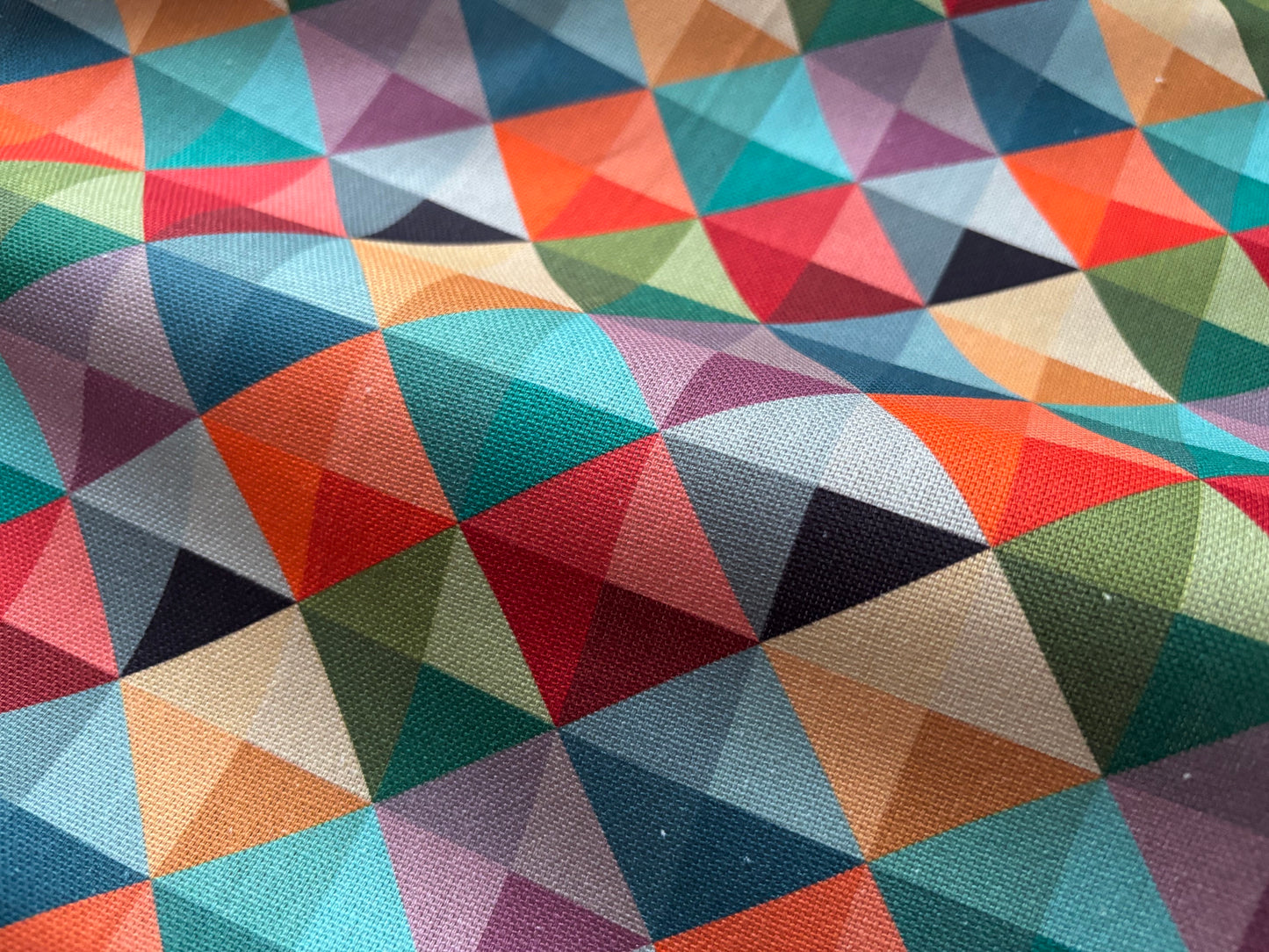 Canvas Buntes Rautenmosaik