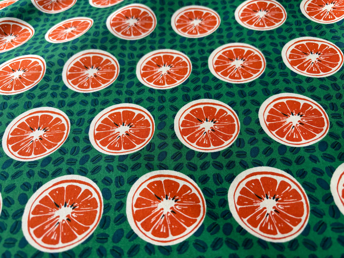 Baumwollstoff Orangen Sevenberry