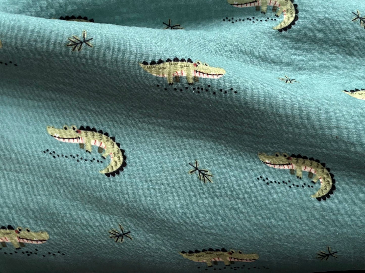 Musselin/Gauze Krokodile