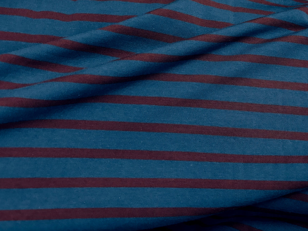 Streifenjersey Dunkelblau/Dunkelbraun