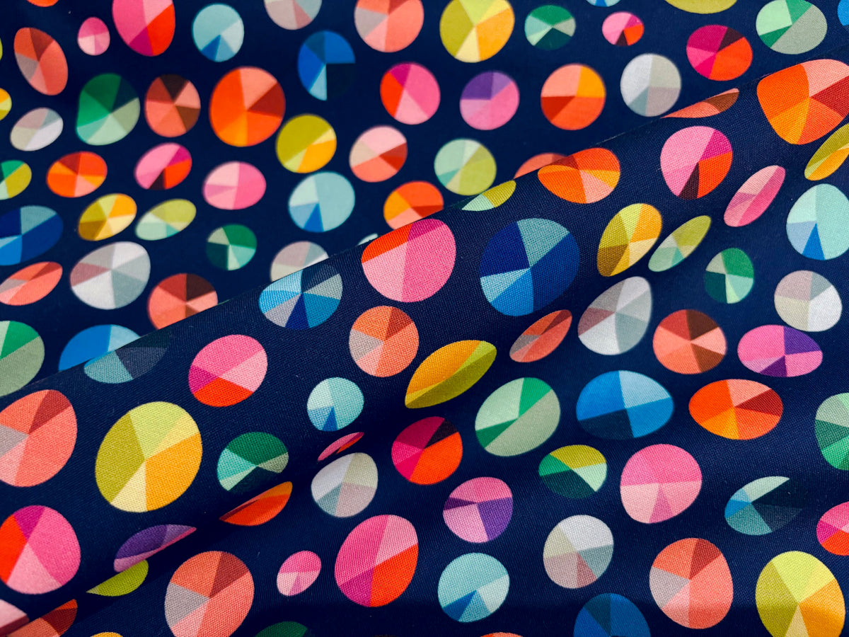 Baumwollstoff Happy Place Bunte Murmeln