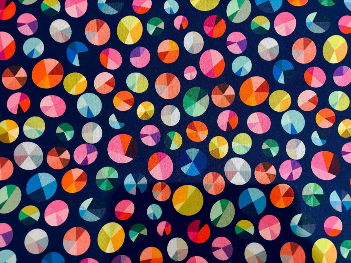 Baumwollstoff Happy Place Bunte Murmeln