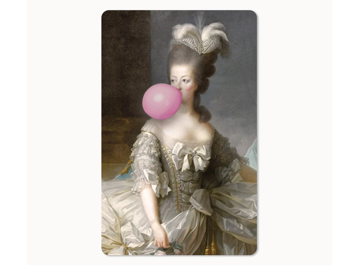 Postkarte Lunacard Balloon Lady