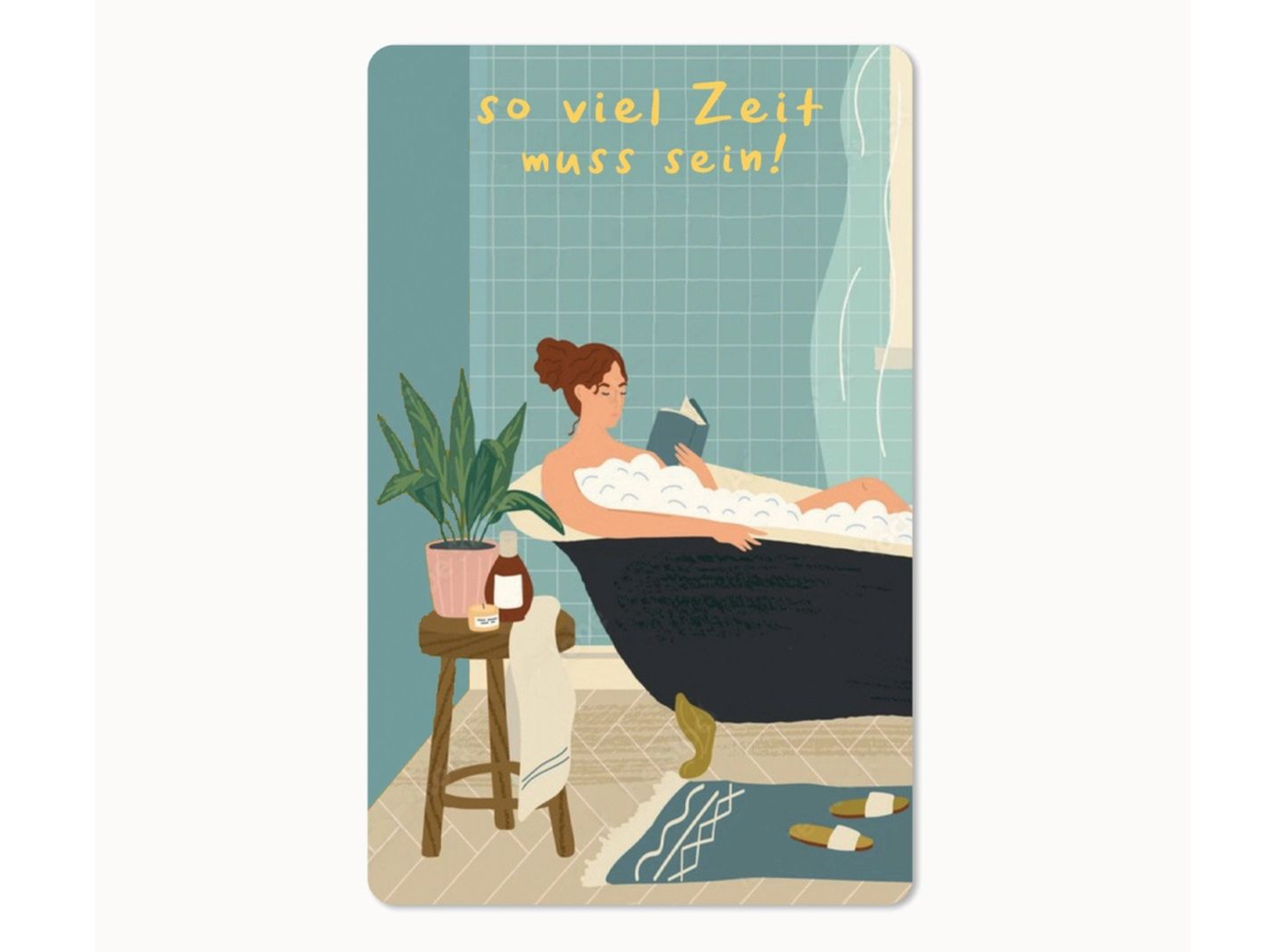 Postkarte Lunacard So viel Zeit muss sein