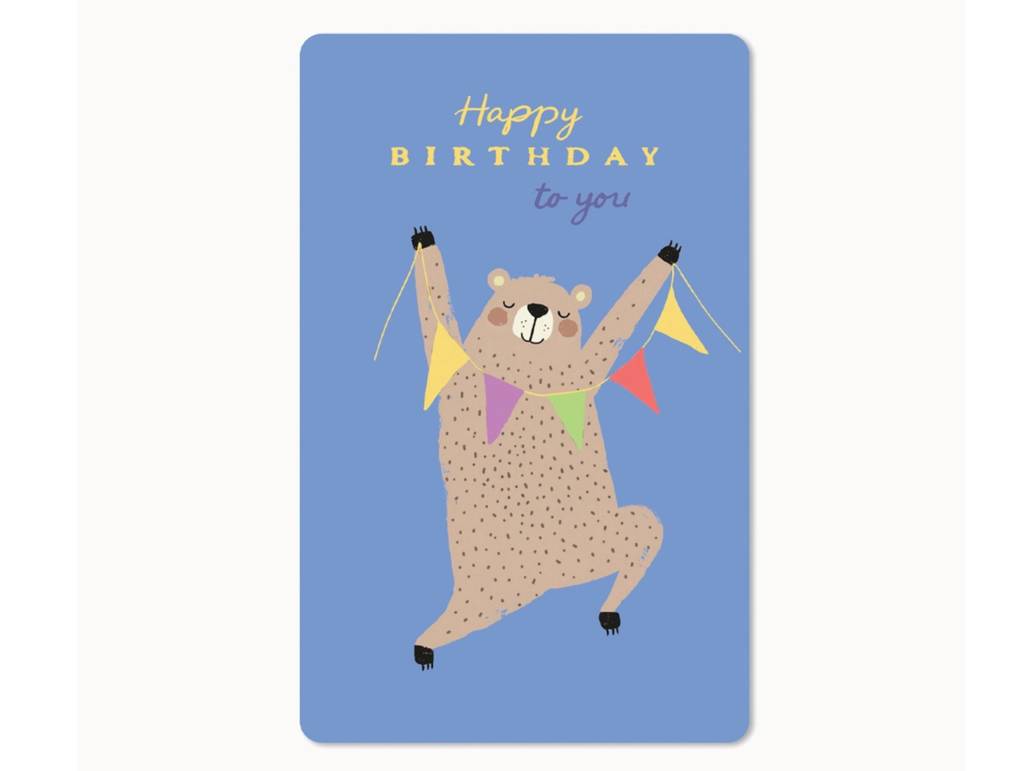 Postkarte Lunacard Birthday Bear