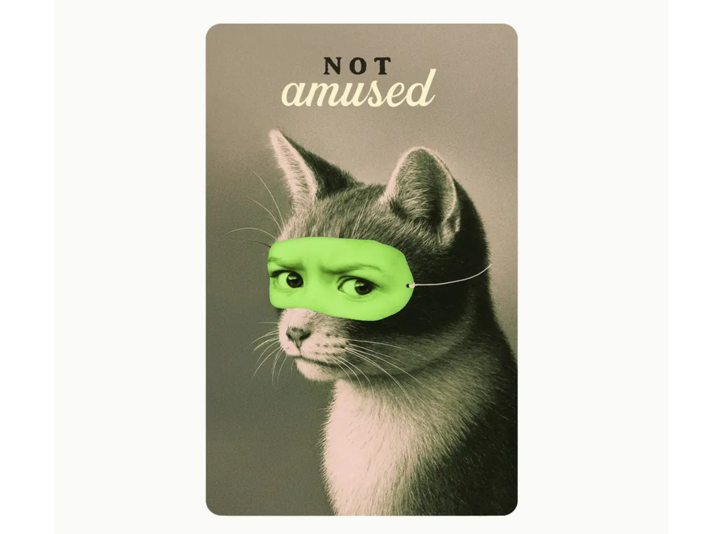 Postkarte Lunacard not amused