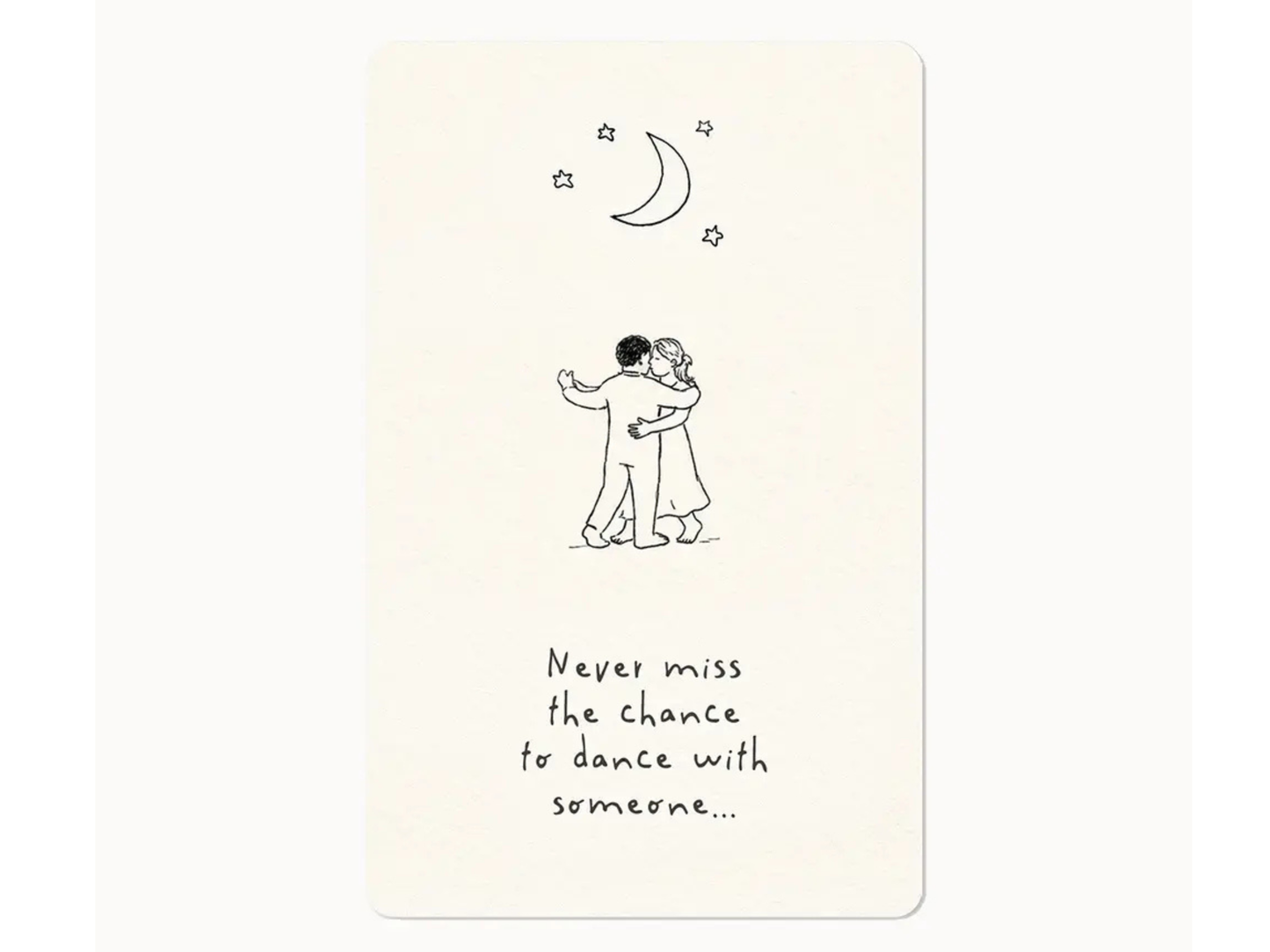 Postkarte Lunacard Dance with someone