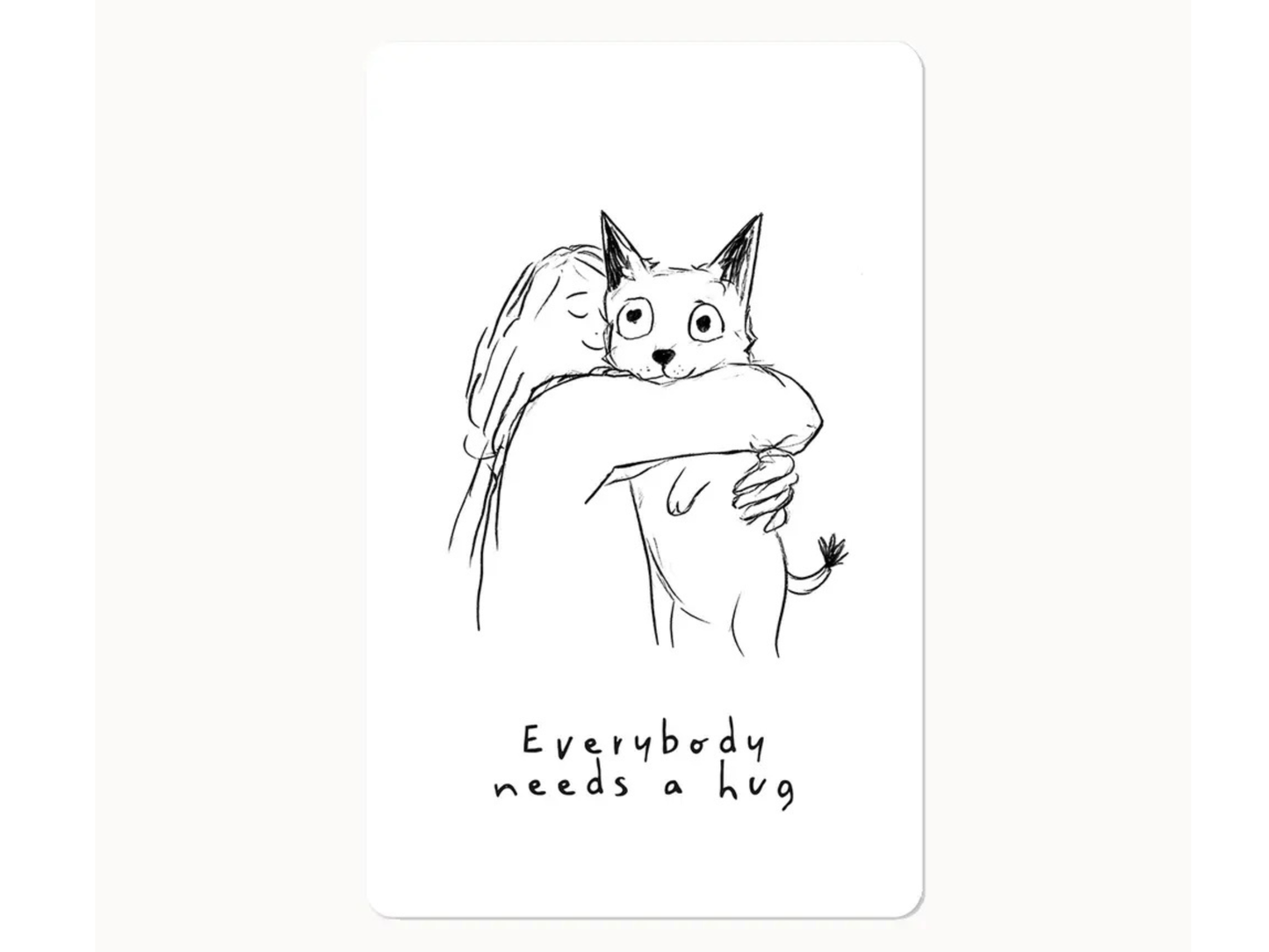 Postkarte Lunacard Everybody needs a hug