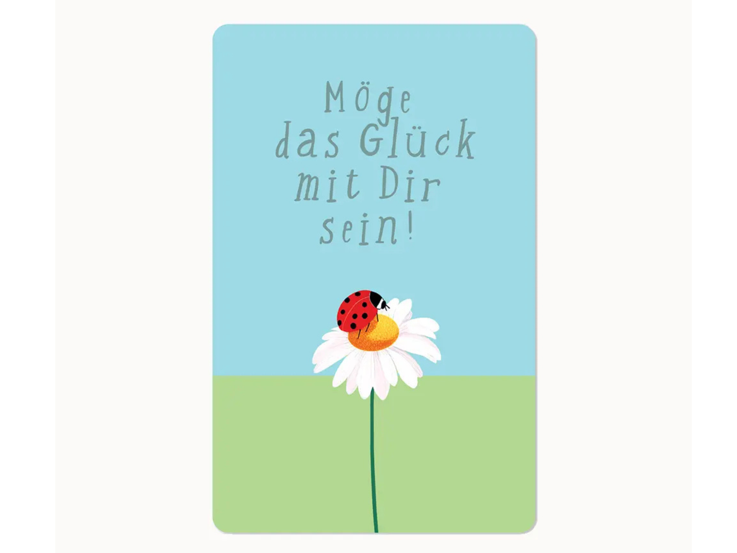 Postkarte Lunacard Möge das Glück mit dir sein