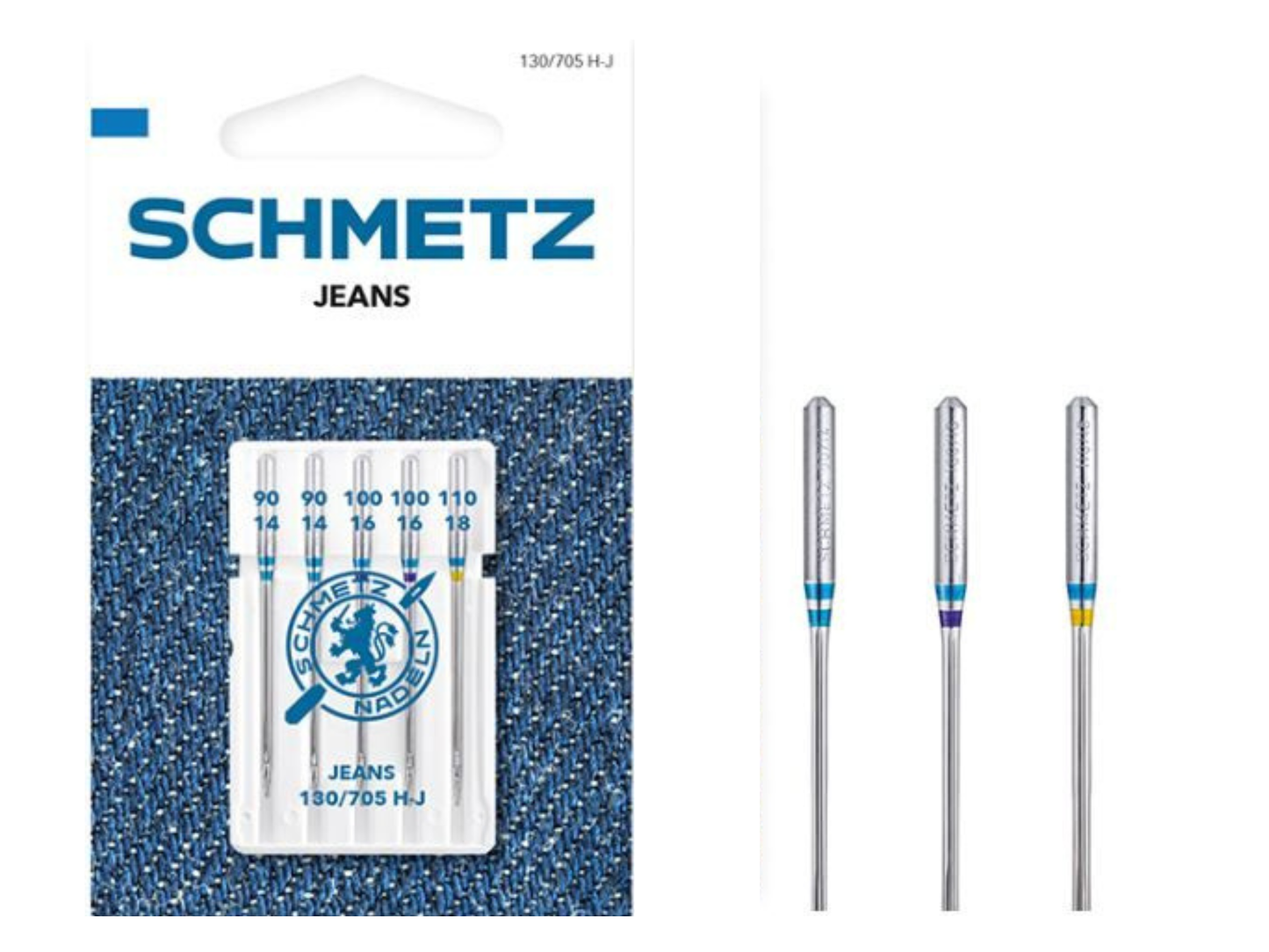 SCHMETZ Nähmaschinennadel Jeans Stärke 90 -110