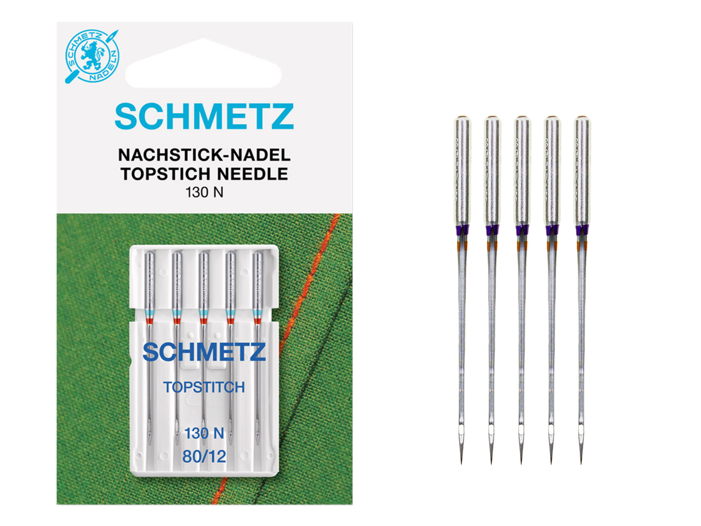 SCHMETZ Nähmaschinennadeln Topstitch Stärke 80