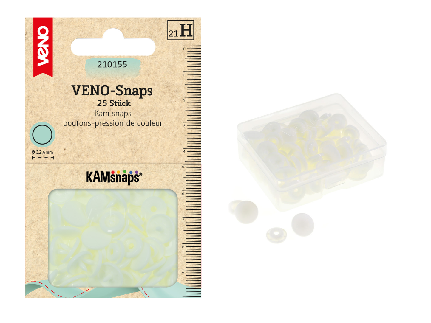 VENO-Snaps Druckknöpfe Creme