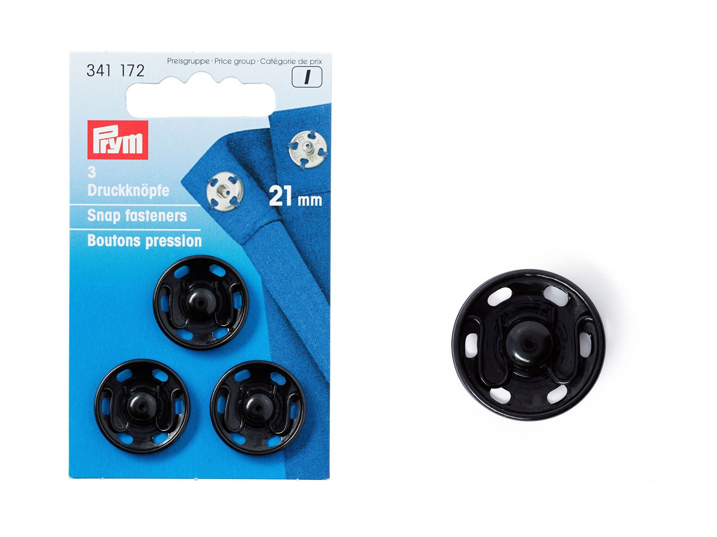 Prym Annäh-Druckknöpfe 21 mm