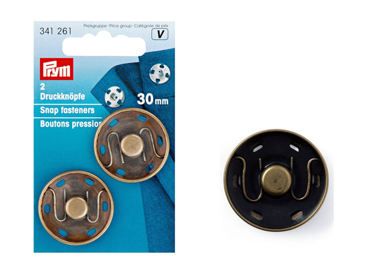 Prym Annäh-Druckknöpfe 30 mm
