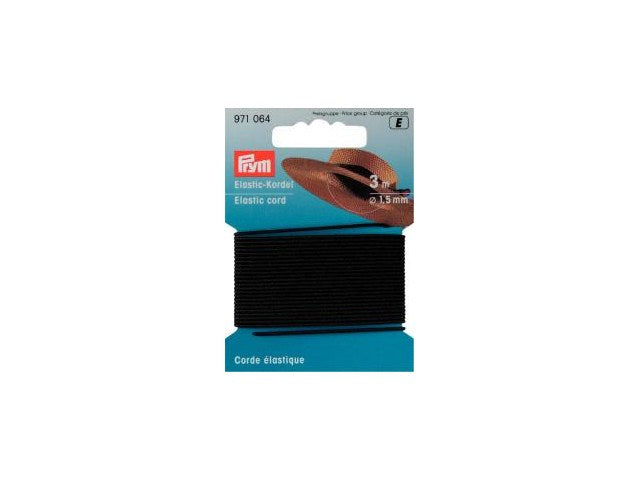Prym Elastic-Kordel 1,5 mm schwarz